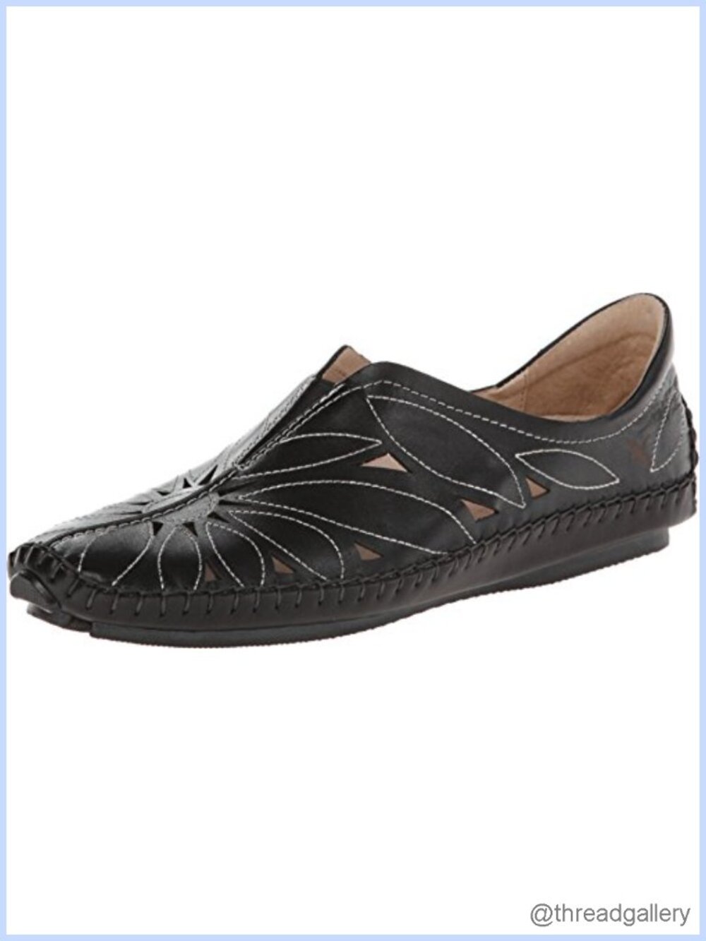 PIKOLINOS Jerez Slip-On Mocc Calfskin Leather Removable Insole Womens